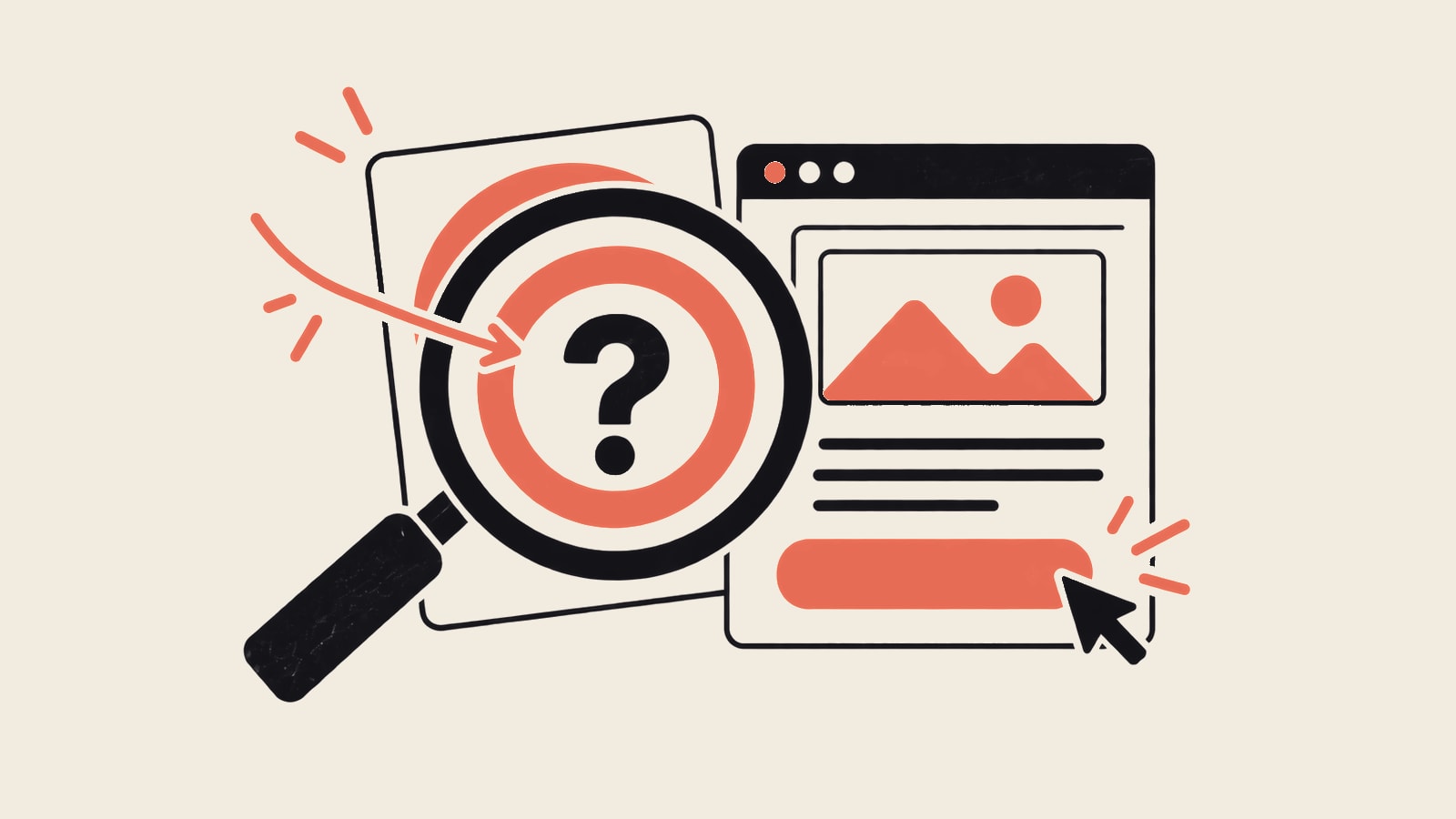 An underlying offer question examined beneath a clean website frame.