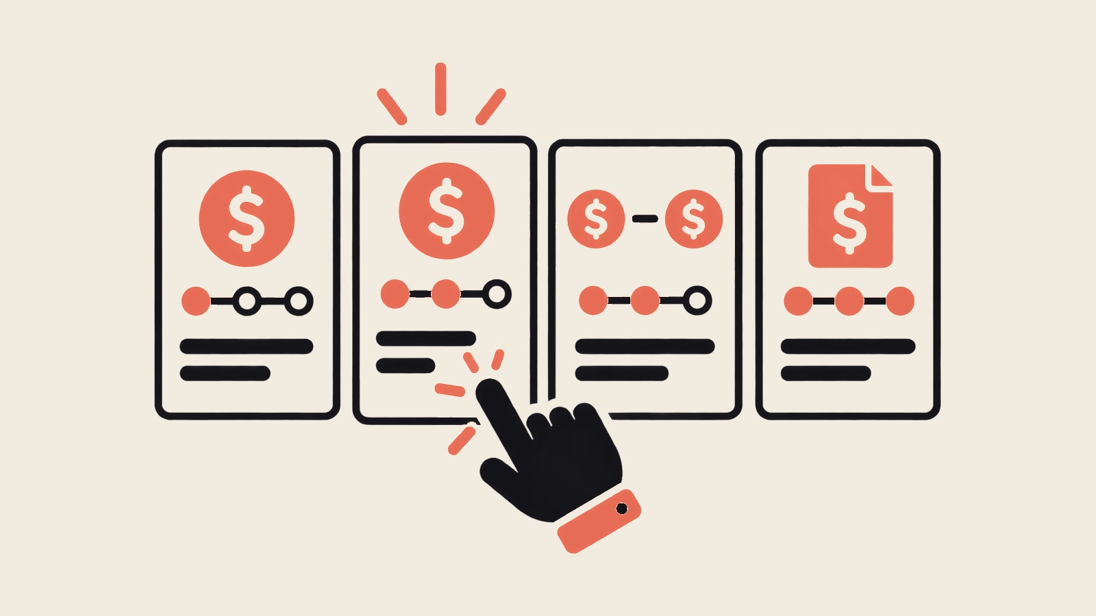 Four pricing formats connected to matching scope signals.