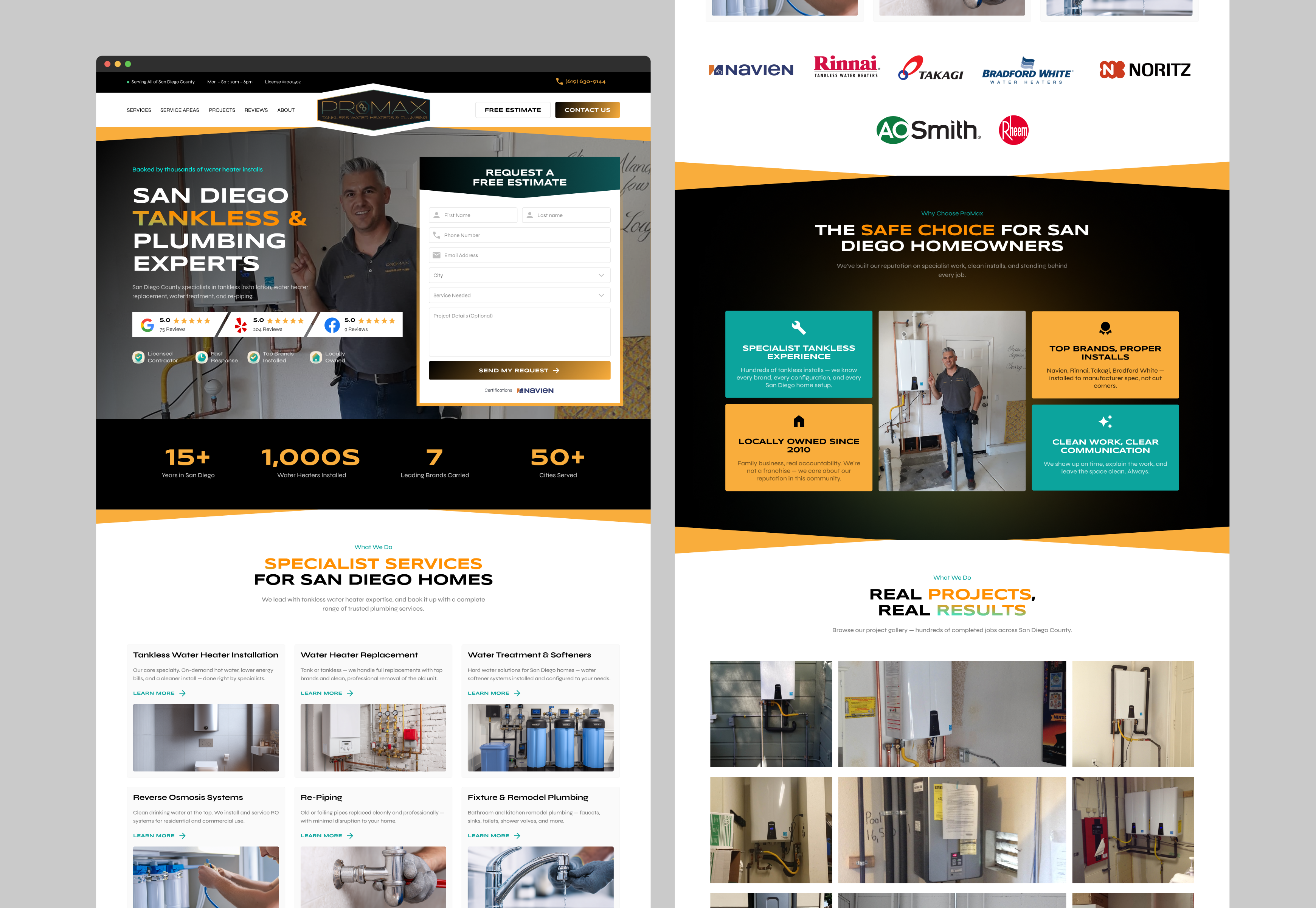 ProMax Plumbing project design by Ahmed Jamal